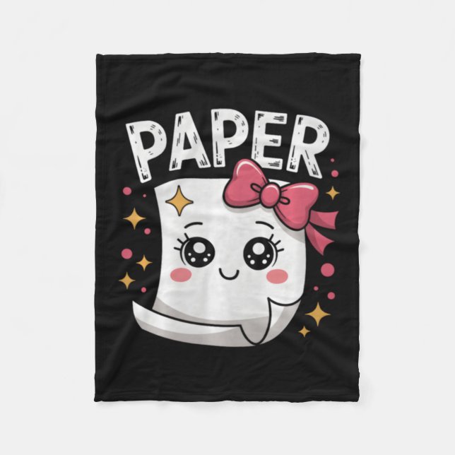 Halloween Paper Scissors Rock Paper Fleece Blanket (Front)