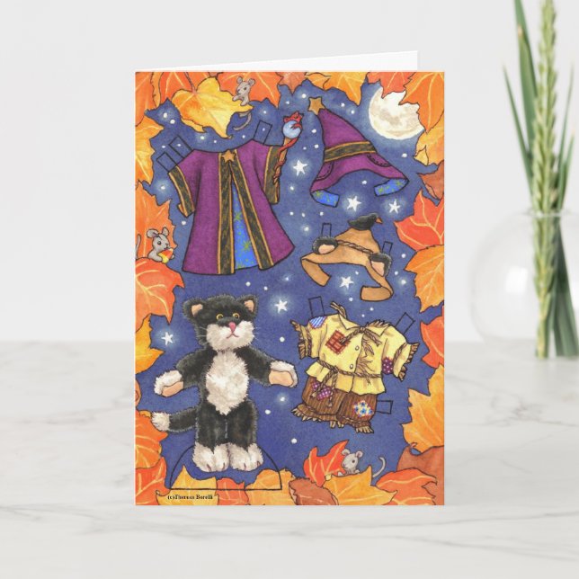 Halloween paperdoll card (Front)