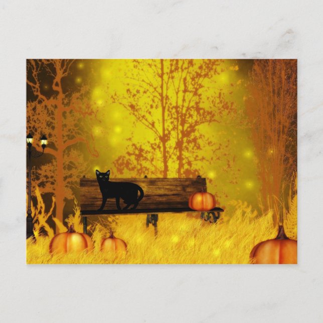 Halloween park Postcard (Front)