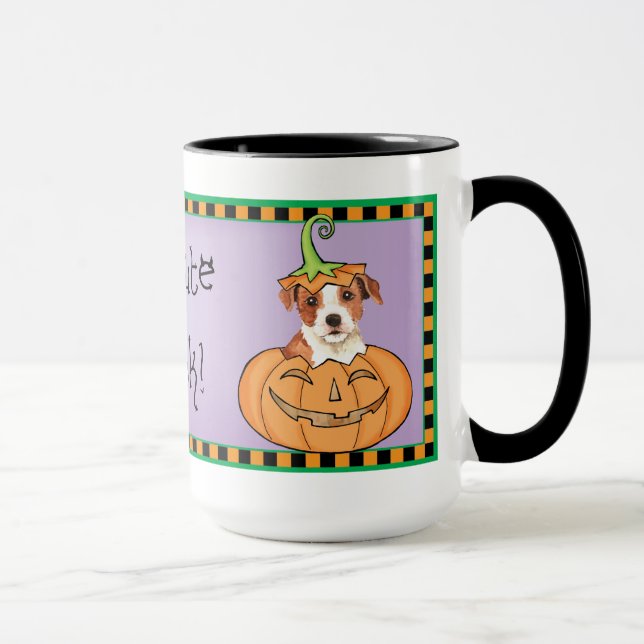 Halloween Parson Russell Terrier Mug (Right)