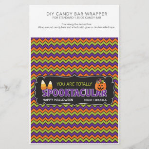 Halloween Party 1.55 oz Candy Bar Wrapper