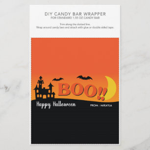 Halloween Party 1.55 oz Candy Bar Wrapper