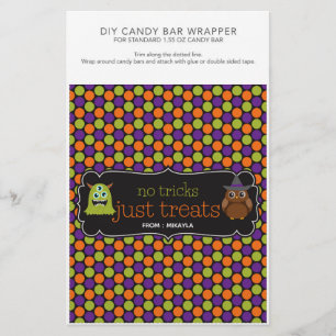 Halloween Party 1.55 oz Candy Bar Wrapper