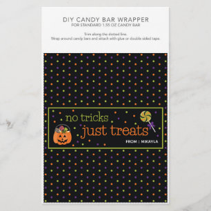 Halloween Party 1.55 oz Candy Bar Wrapper