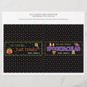 Halloween Party 1.55 oz Candy Bar Wrapper