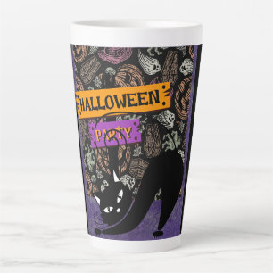 Halloween Party and Black Cat Mug