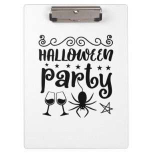 Halloween Party Birthday Clipboard