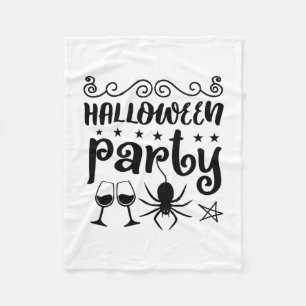 Halloween Party Birthday Fleece Blanket