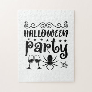 Halloween Party Birthday Jigsaw Puzzle