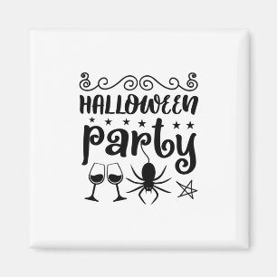 Halloween Party Birthday Magnet