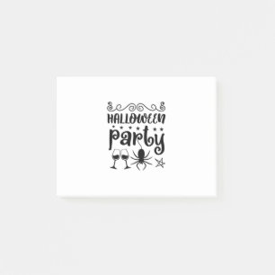 Halloween Party Birthday Post-it Notes