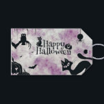 Halloween Party Black Cat Evil Pumpkins Scary Owls Gift Tags<br><div class="desc">Halloween Party Black Cat Evil Pumpkins Scary Owls Gift Tags. Unique,  beautiful,  stylish design. Easy to be personalised. Font style,  size and colours can be changed. Matching items are available.</div>