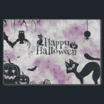Halloween Party Black Cat Evil Pumpkins Scary Owls Tissue Paper<br><div class="desc">Halloween Party Black Cat Evil Pumpkins Scary Owls Tissue Paper. Unique,  beautiful,  stylish design. Easy to be personalised. Font style,  size and colours can be changed. Matching items are available.</div>