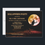 Halloween Party Black Night Full Moon Scary Invitation<br><div class="desc">Halloween Party Black Night Full Moon Scary Invitation. Unique,  beautiful,  stylish design. Easy to be personalised. Font style,  size and colours can be changed. Matching items are available.</div>