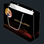Halloween Party Black Night Full Moon Scary Large Gift Bag<br><div class="desc">Halloween Party Black Night Full Moon Scary Large Gift Bag. Unique,  beautiful,  stylish design. Easy to be personalised. Font style,  size and colours can be changed. Matching items are available.</div>