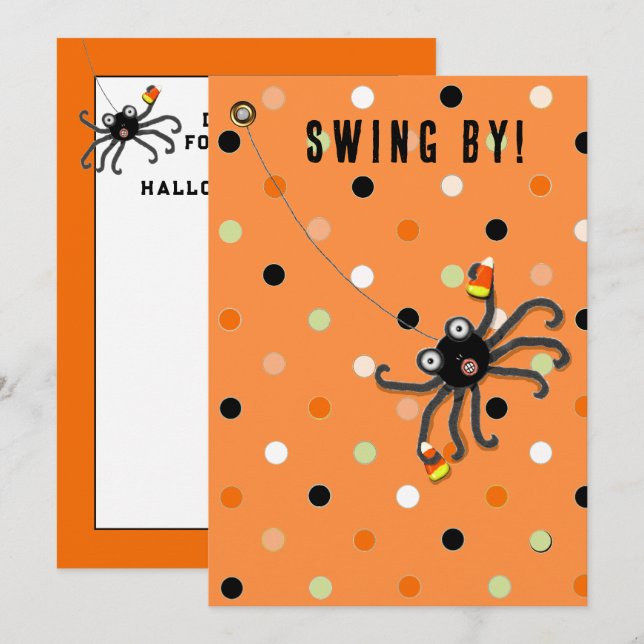 Halloween Party Blank Invitations (Front/Back)