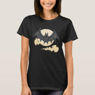Halloween party  boo moon ghost bloody bat teeth v T-Shirt