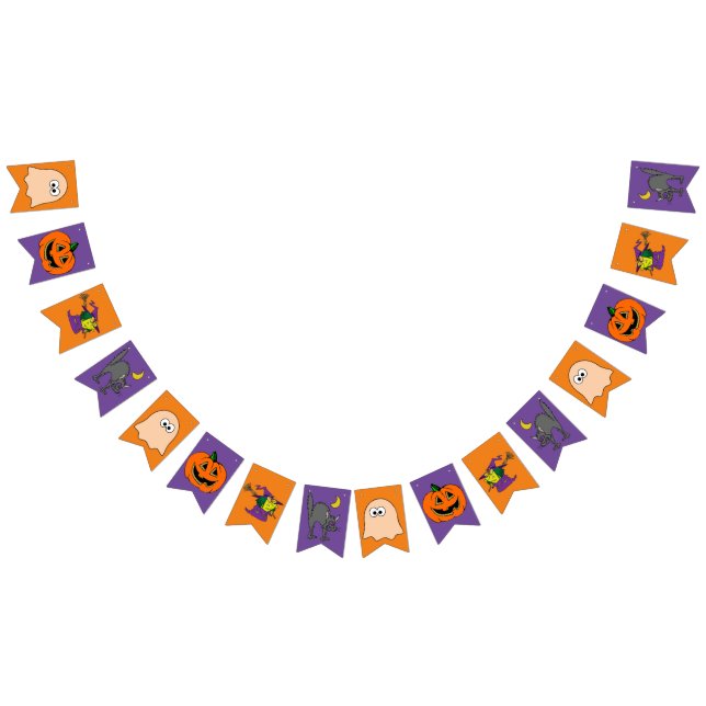 Halloween Party Bunting Garland Flags (All)