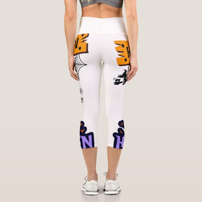 Halloween Party Capri Leggings (Back)
