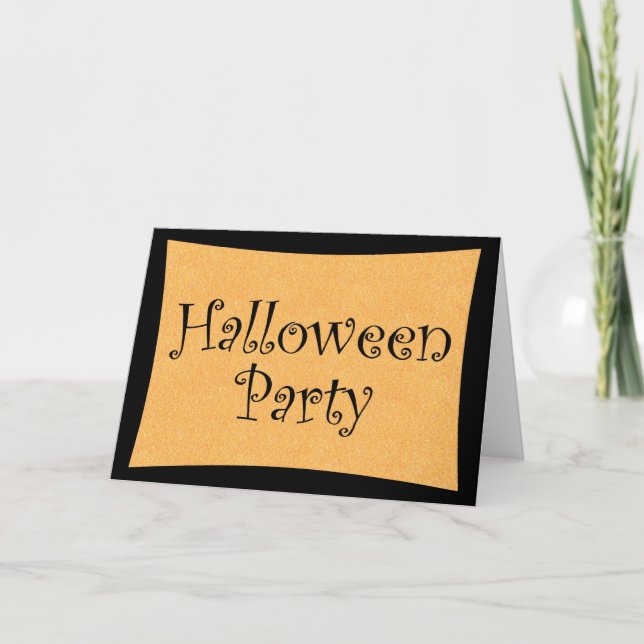 Halloween Party Card (Front)