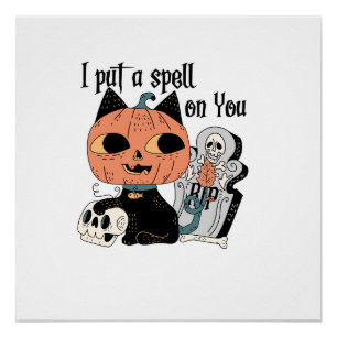 Halloween Party Cat Mum Costume Long Sleeve T-Shir Poster