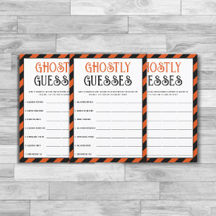 Halloween Party Categories and Words Game