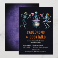 Halloween Party Cauldron Cocktail Mixer Funny Dark