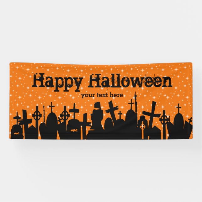 Halloween party * choose background colour banner (Horizontal)