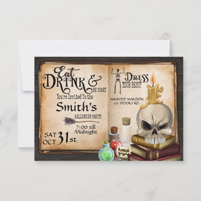 HALLOWEEN PARTY, COSTUME PARTY, ADULT HALLOWEEN  (Front)