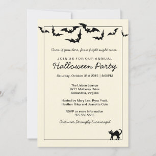 Halloween Party / Costume Party / Adult Holiday Invitation