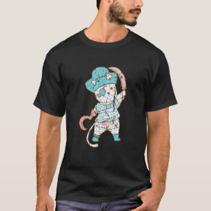 Halloween Party Costume Pirates Cat Animal Wearing T-Shirt