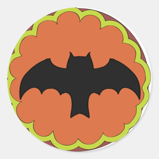 Halloween Party Cupcake Toppers Stickers (Front)