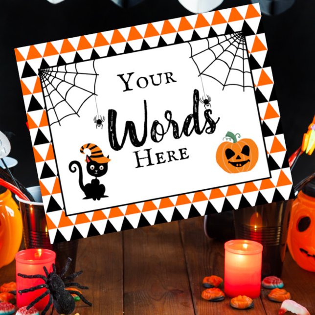 halloween party design your own sign (Creator Uploaded)