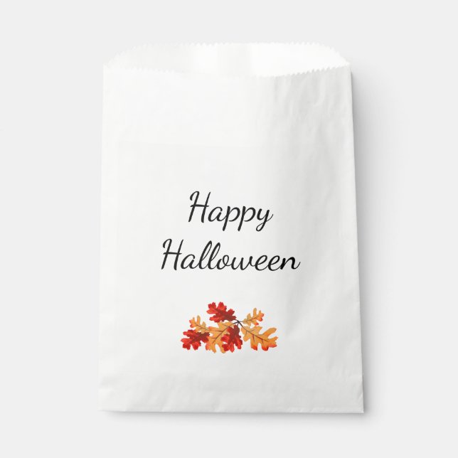 Halloween Party Elegant Fall Foliage      Favour Bags (Front)