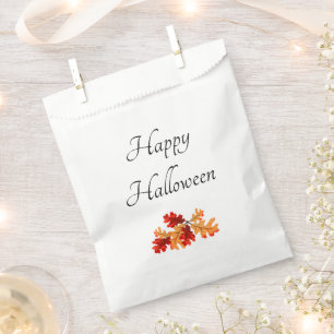 Halloween Party Elegant Fall Leaves     Favour Bags