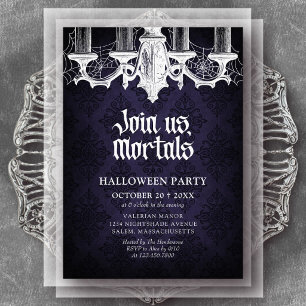 Halloween Party Elegant Gothic Invitation
