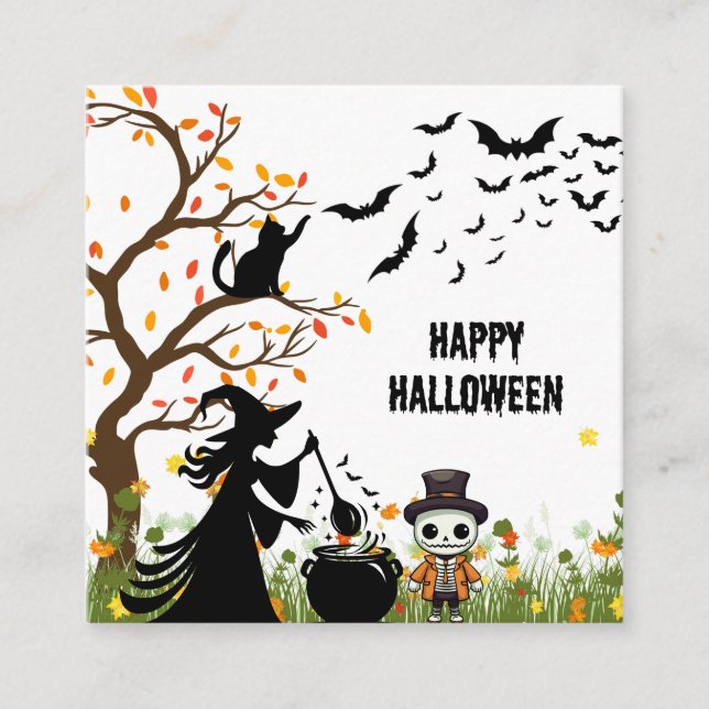 Halloween Party Enclosure Card (Front)