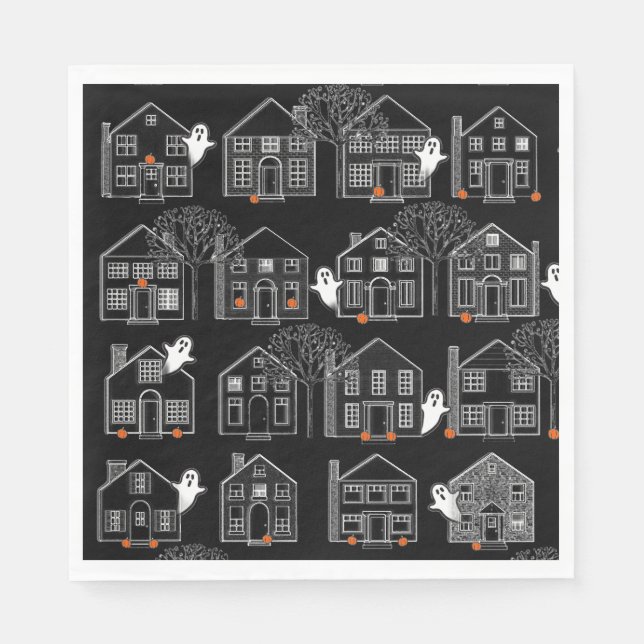 Halloween Party Event Napkin (Front)