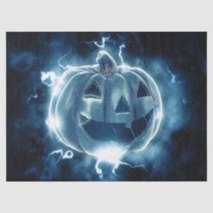 Halloween Party Evil Blue Pumpkin Horror Scary Tissue Paper