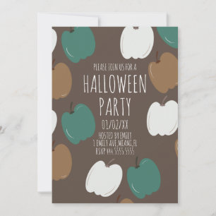 Halloween Party Fall Pumpkins Earth Tone Invitation
