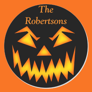 Halloween Party Favour Bag Scary Sticker Label