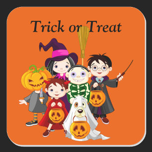 Halloween Party Favour Candy Bag Sticker Label