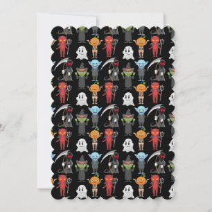 Halloween Party Flat Greeting Card