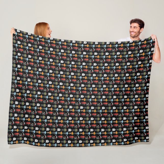 Halloween Party Fleece Blanket (In Situ)