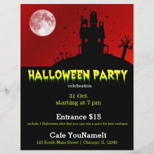 Halloween party flyer