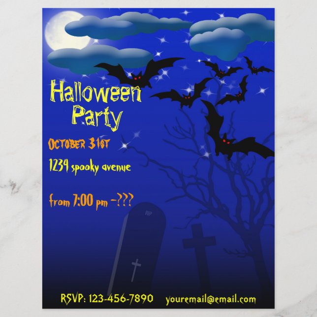 Halloween Party Flyer (Front)