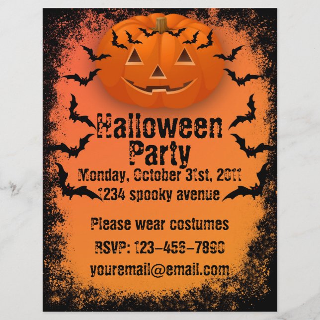 Halloween Party Flyer (Front)