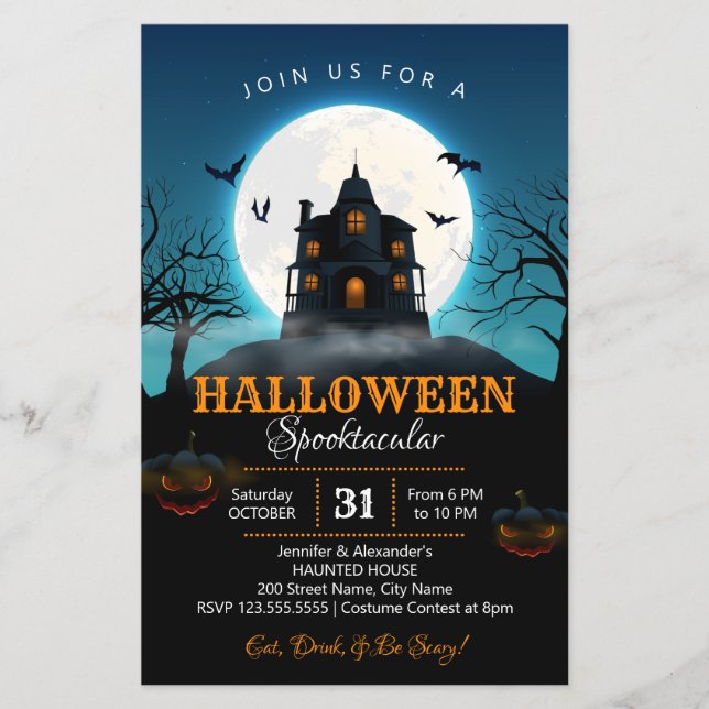 Halloween Party Flyer (Front)
