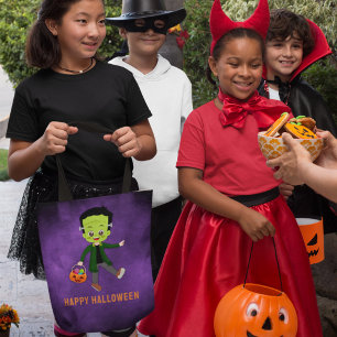 Halloween Party for Kids Frankenstein Tote Bag