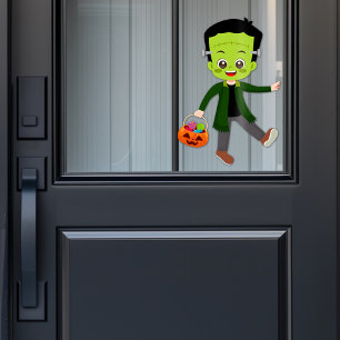 Halloween Party for Kids Frankenstein Window Cling